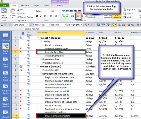 Cross Project Dependencies, Linking tasks, and subprojects in Project ...