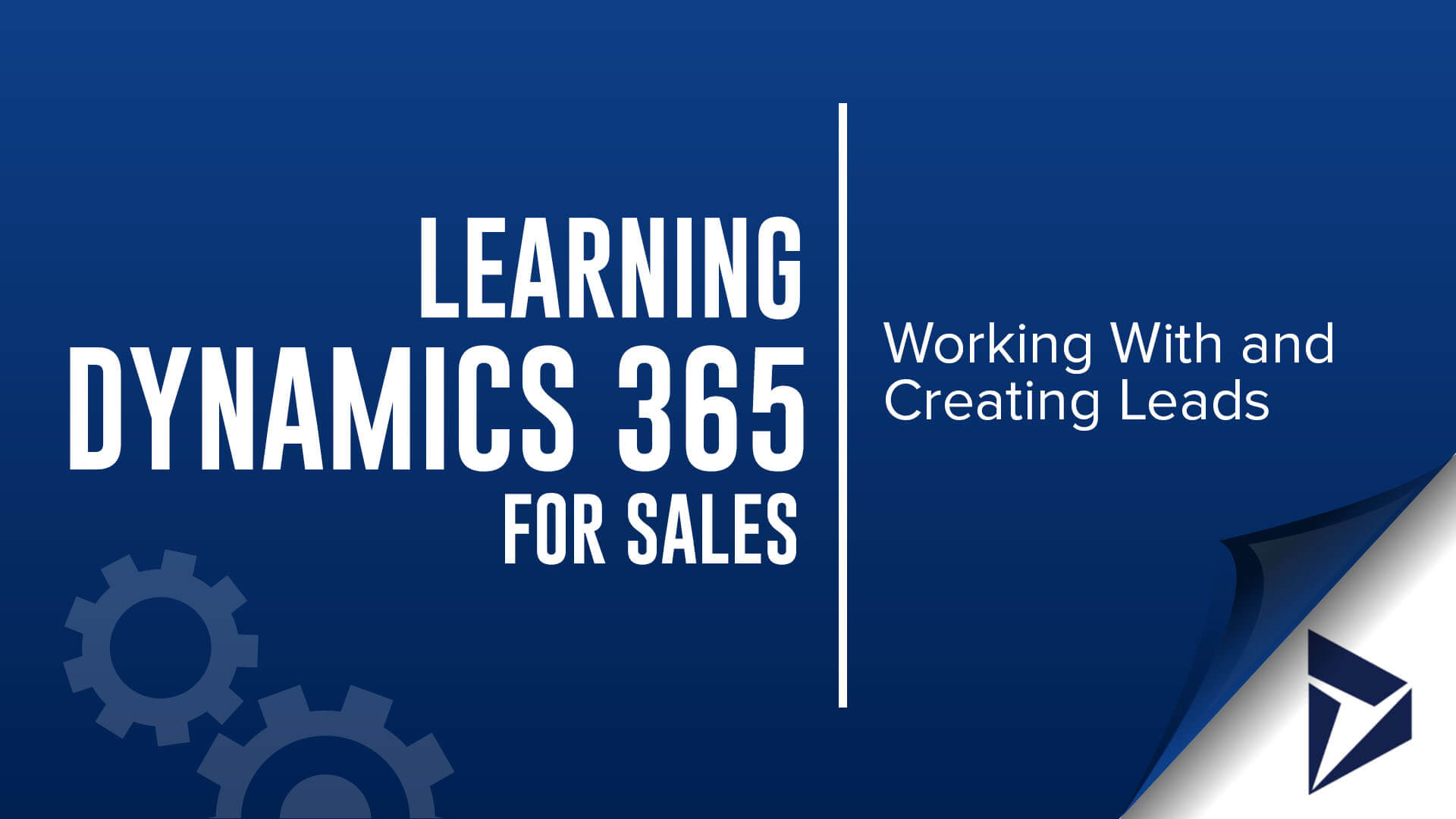 learning Dynamics 365 for Sales - working with and creating leads