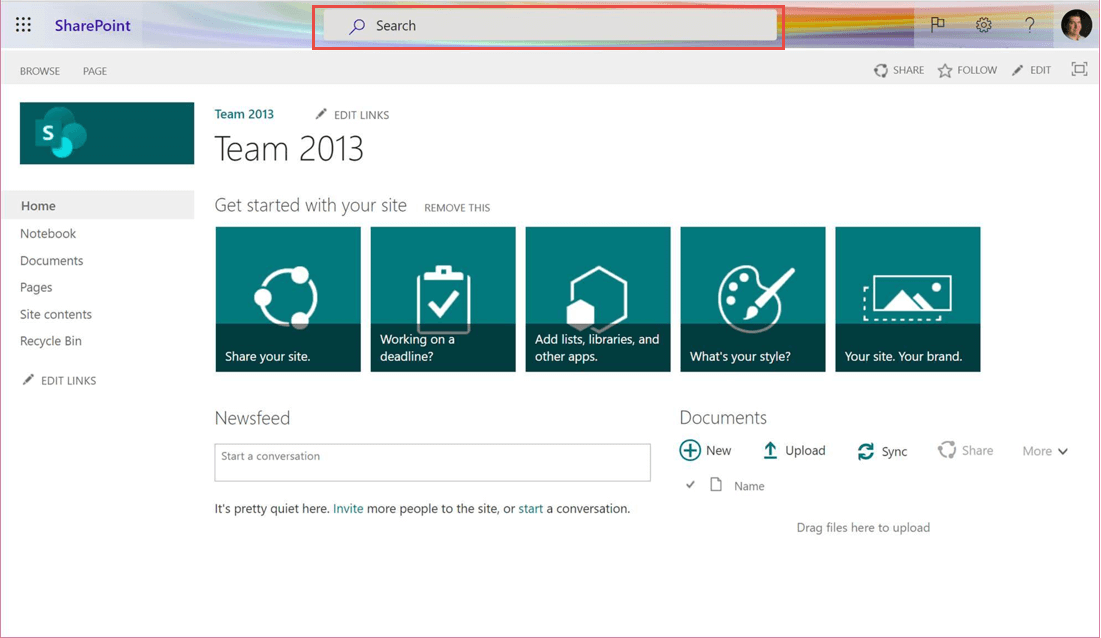 MC233843 - Microsoft Search in classic SharePoint sites - after