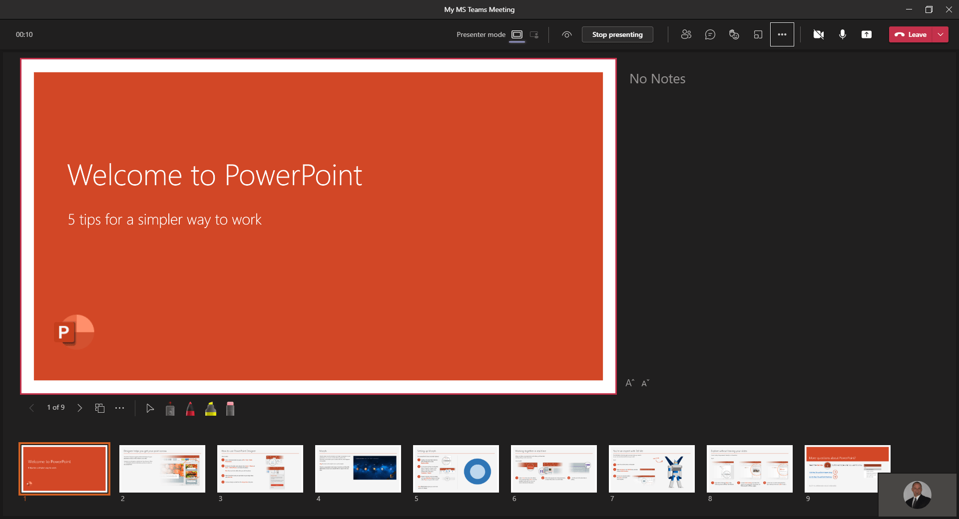 powerpoint Presentation is now presented in PowerPoint live